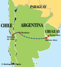 Argentína - Uruguaj - Chile