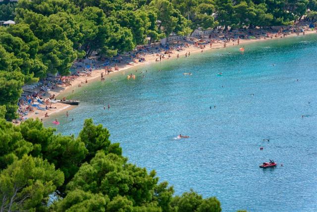 Makarska - pláž