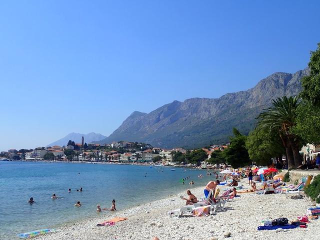 Gradac - pláž