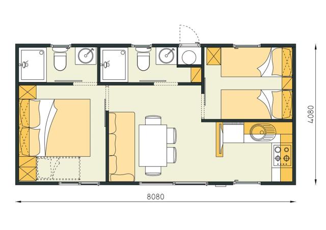 Mobilné domčeky - M.HOME 4(+2) PREMIUM