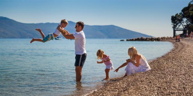 Hotel MEDITERAN, Mošćenička Draga - pláž
