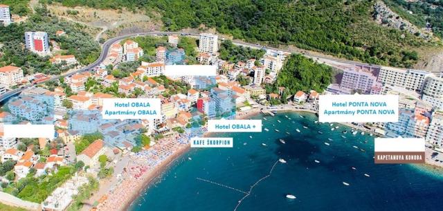 Hotel PONTA NOVA, Čierna Hora - Budvanska riviéra - Bečići, zob