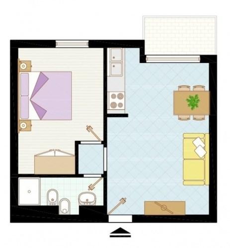 půdorys apartmánu B4