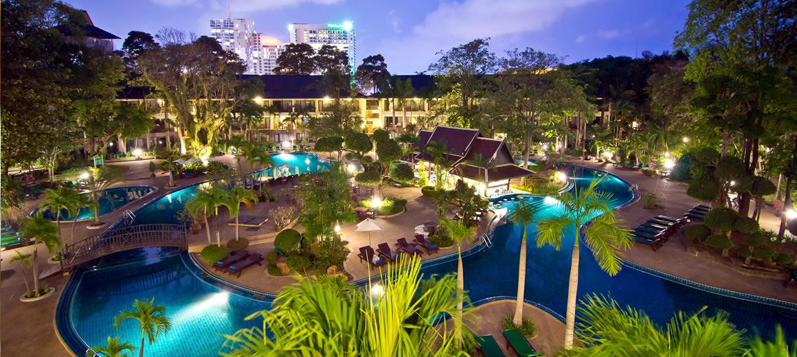 Kombinace - Green Park ***+, Pattaya, Bangkok Palace Hotel ****