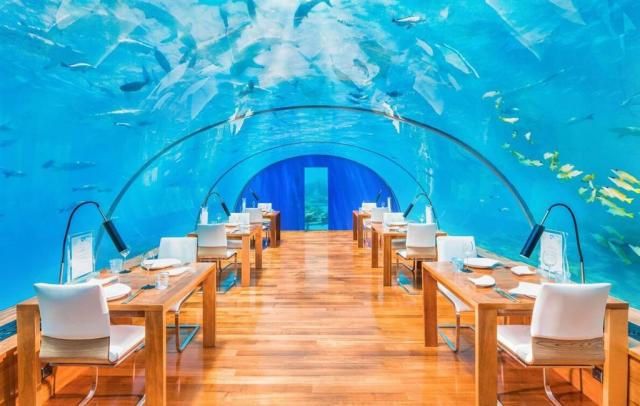 Ithaa Undersea reštaurácia