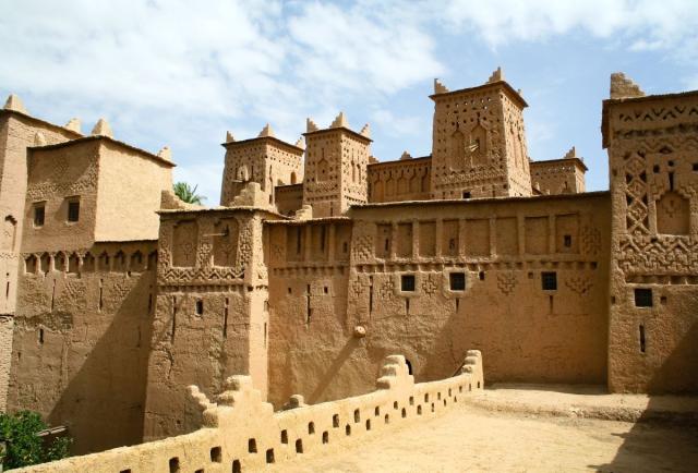 Pieskový zámok Ait Benhaddou Kasbahs