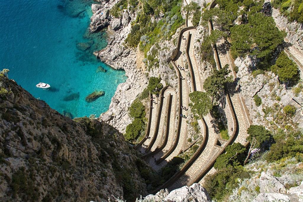 Capri a Vezuv za víkend - pohľad na more