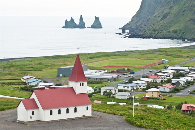 Mesto Vík-Island