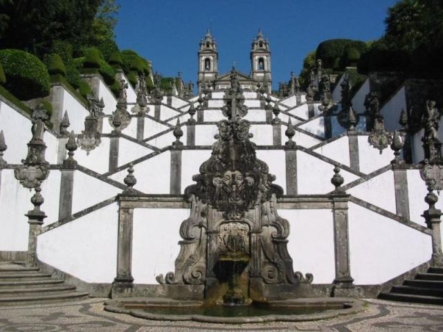 Barokové schodište v Bom Jesus do Monte
