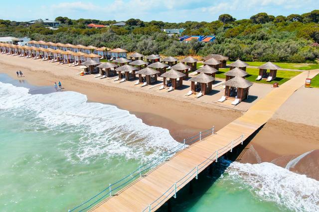 Pláž v Rixos Premium Belek