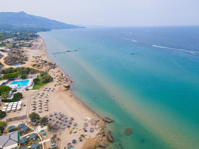 Pláž a more pro apartmánovom dome Christina na ostrove Zakyntos