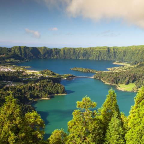 Sete Cidades, ostrov Sao Miguel, Azorské ostrovy, poznávací záj
