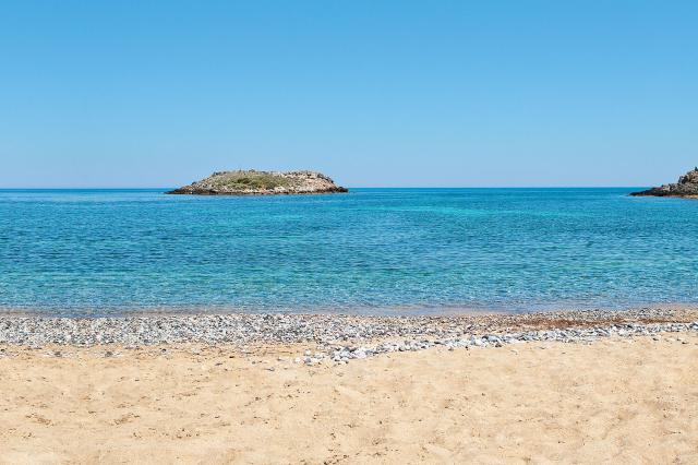 Pláž v Grecotel Meli Palace