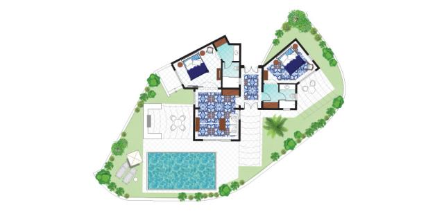 2-bedroom Caramel Villa s privátnym bazénom