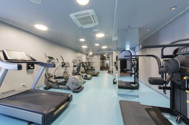 Fitness v hoteli Grand Slavia.