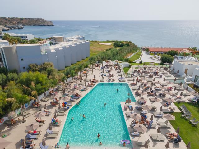 bazén a aquapark v hoteli blue sea island
