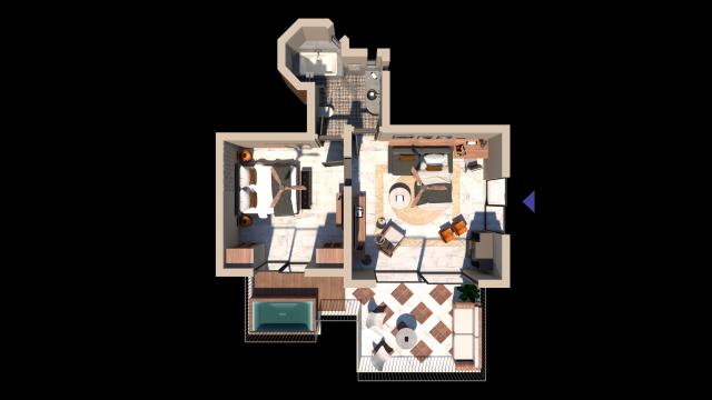 Premium 1 Bedroom Suite, garden view s vonkajšou jacuzzi