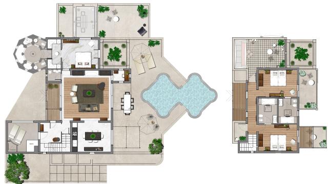 Luxury Villa 2 Bedrooms so súkromným bazénom