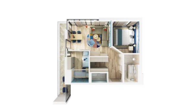Family Suite Deluxe 2+2 (morská strana)