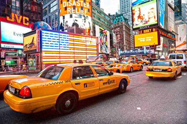 Tradičné taxíky v New Yorku