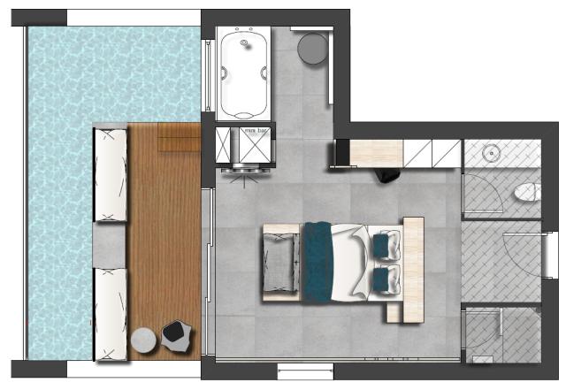 Sapphire Zen Suite with private pool