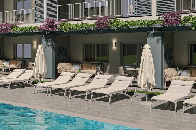 Deluxe Suite s terasou, výhľad na bazén
