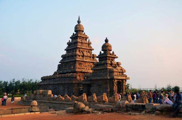 Chrámy v hodvábnom meste Kanchipuram.