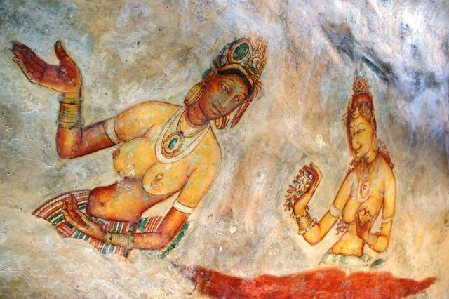 Sigiriya a jej farebné fresky. Obdivujeme, fotíme a neveríme vl
