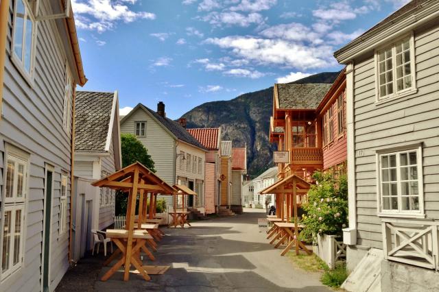 Čipkované drevené mestečko Laerdalsoyri.
foto: archív 