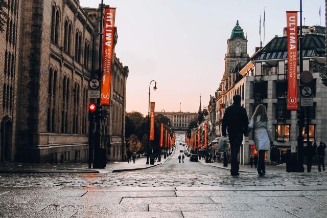 Karl Johans gate v Oslo.
foto: archív 