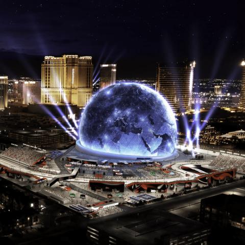Sphere v Las Vegas.