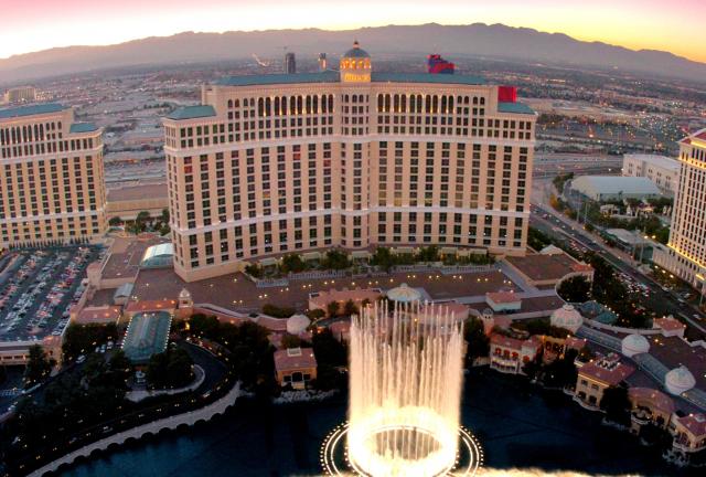 Las Vegas - fontány pred hotelom Bellagio