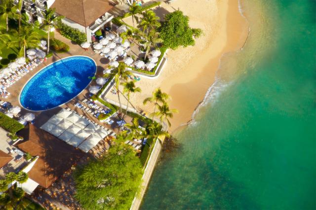 Hawaii, Oahu - Vtáčí pohľad na Halekulani resort
