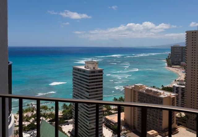 Hawaii, Oahu - Výhľad z Marriott Waikiki