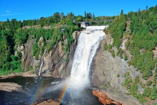 Vodopád Montmorency je najvyšší vodopád v provincii Quebec