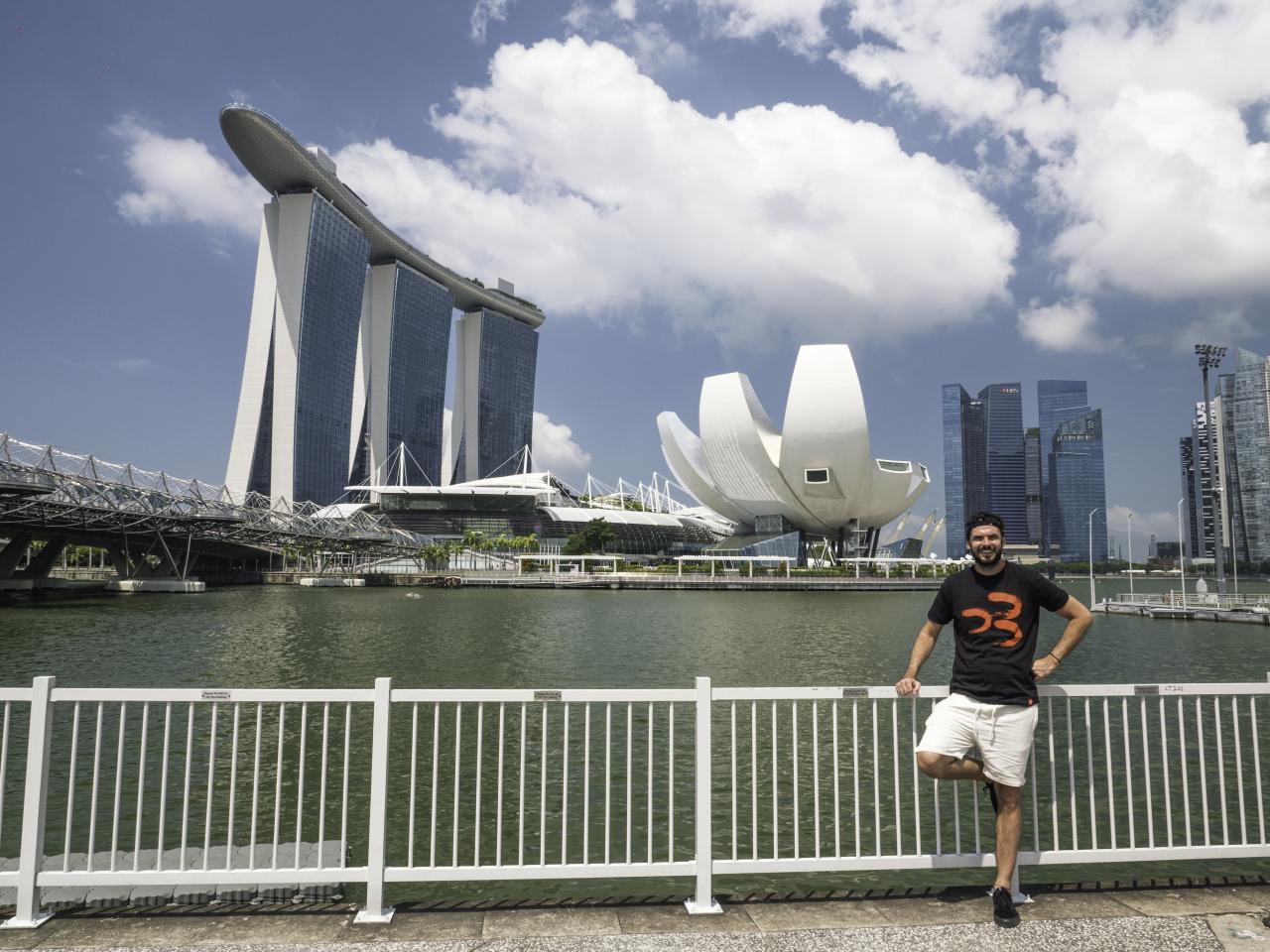 Výhľad na Marina Bay Sands a ArtScience Múzeum. Foto: Martin Ši