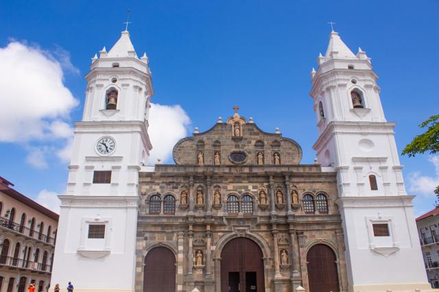Kostol Panama city Catedral Metropolitana Casco Antiguo. Foto: 