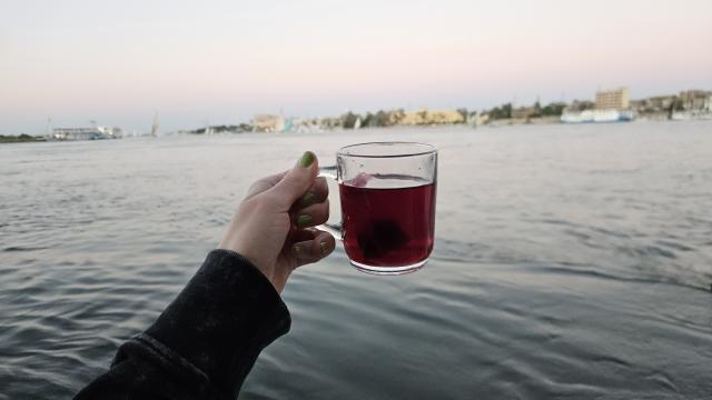 Ibištekový čaj (karkadé) – nápoj kyslastou chuťou. Obľúbený náp