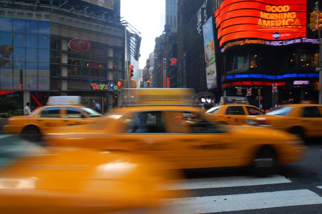 Yellow taxi sú všade a ide o jednu z najväčších flotíl taxíkov 