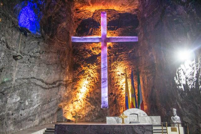 Podzemná katedrála v Zipaquira je celá zo soli. foto: Alena Spi