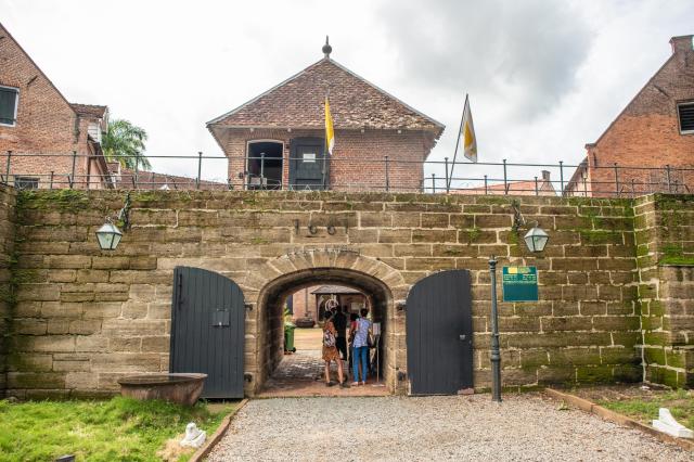 Hlavná brána do pevnosti Fort Zeelandia, ktorá slúžila na ochra