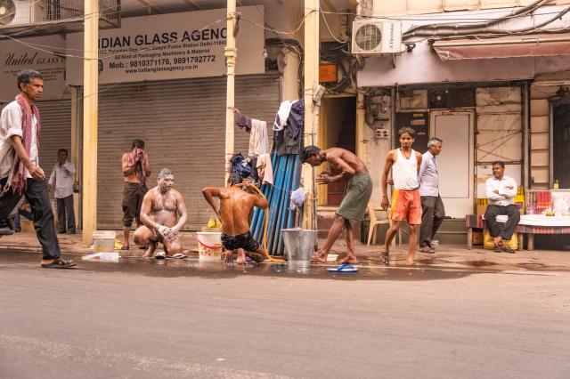 Centrum starého Delhi. Predstavte si ho napr. aj takto. My si t