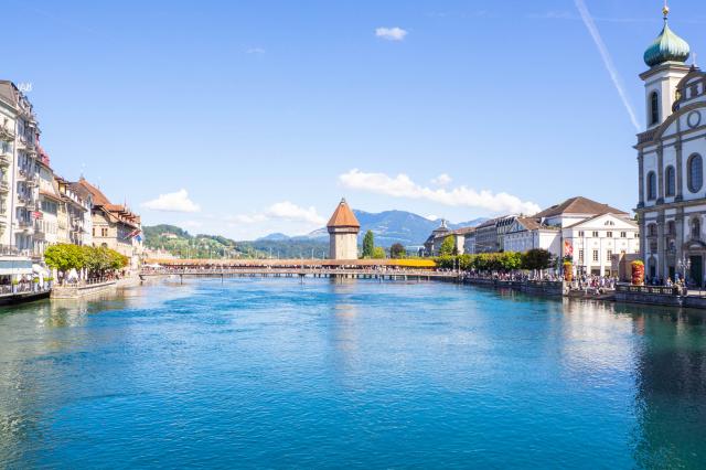 Luzern - vyhlásené za jedno z najkrajších miest sveta. foto: Fr