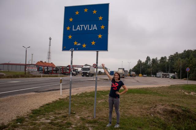Križujeme hranicu medzi Estónskom a Lotyšskom.
foto: Eva ANDREJ