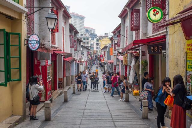 Rua da Felicidade, alebo ulička šťastia, je najznámejšou ulicou