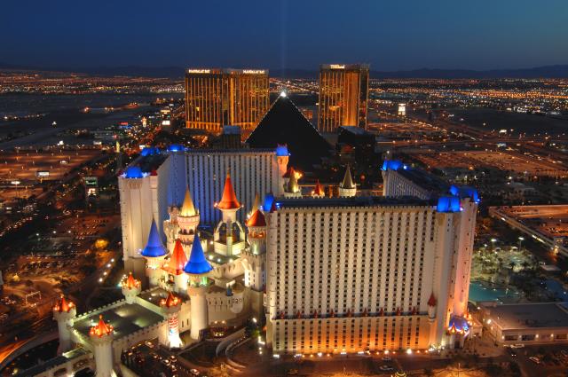 Pohľad na nočné Las Vegas takmer nikdy nesklame