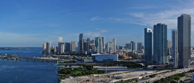 Downtown Miami smerom k prístavu
