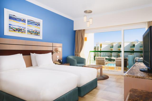Naša izba v príplatkovom hoteli Hilton v Hurghade. foto: Hilton