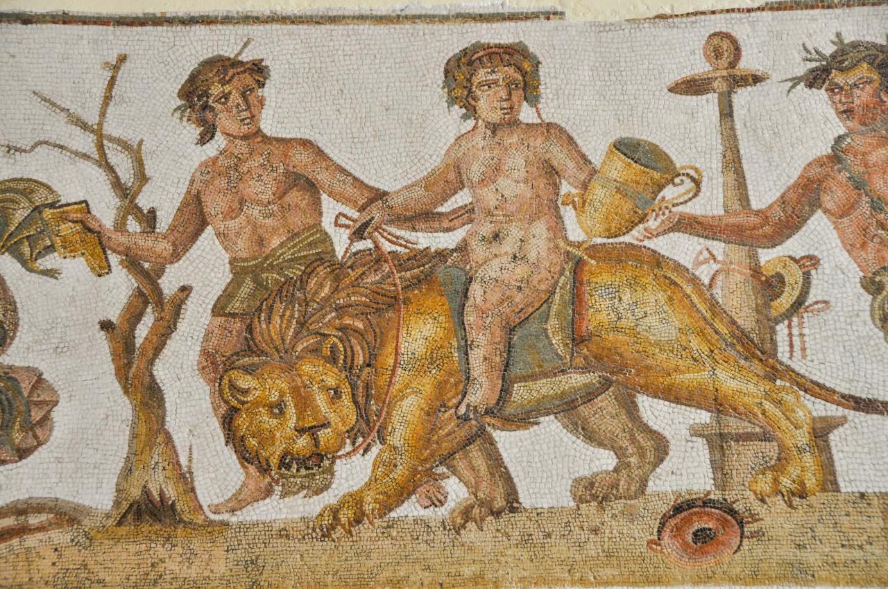 El Jem - v El Jeme sa našlo množstvo krásnych mozaík. foto: Tom
