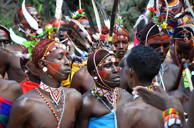 Samburu. Mladý bojovník.